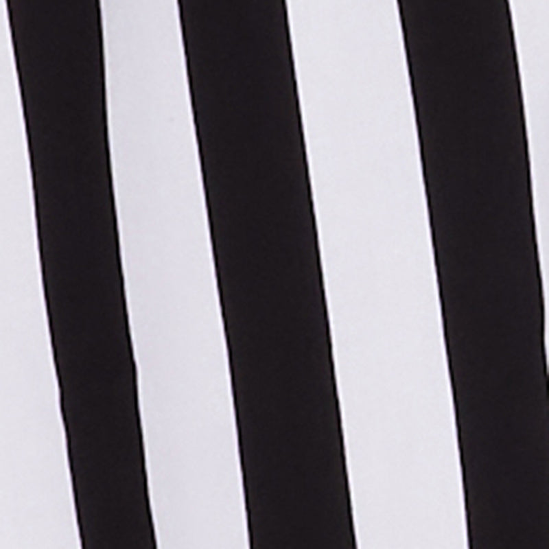 Striped Button Front Fixed Cuff Shirt