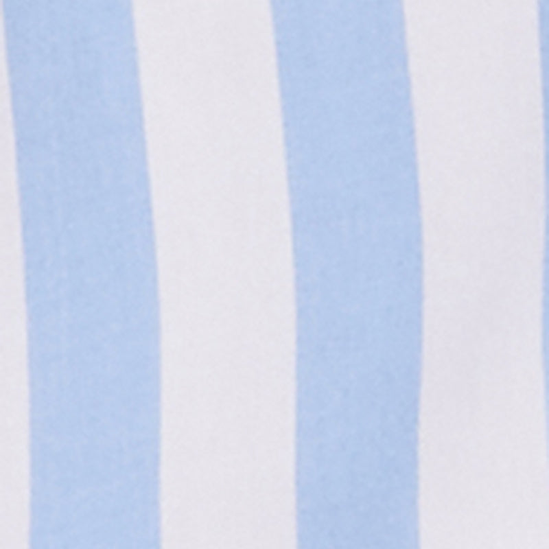 Striped Button Front Fixed Cuff Shirt