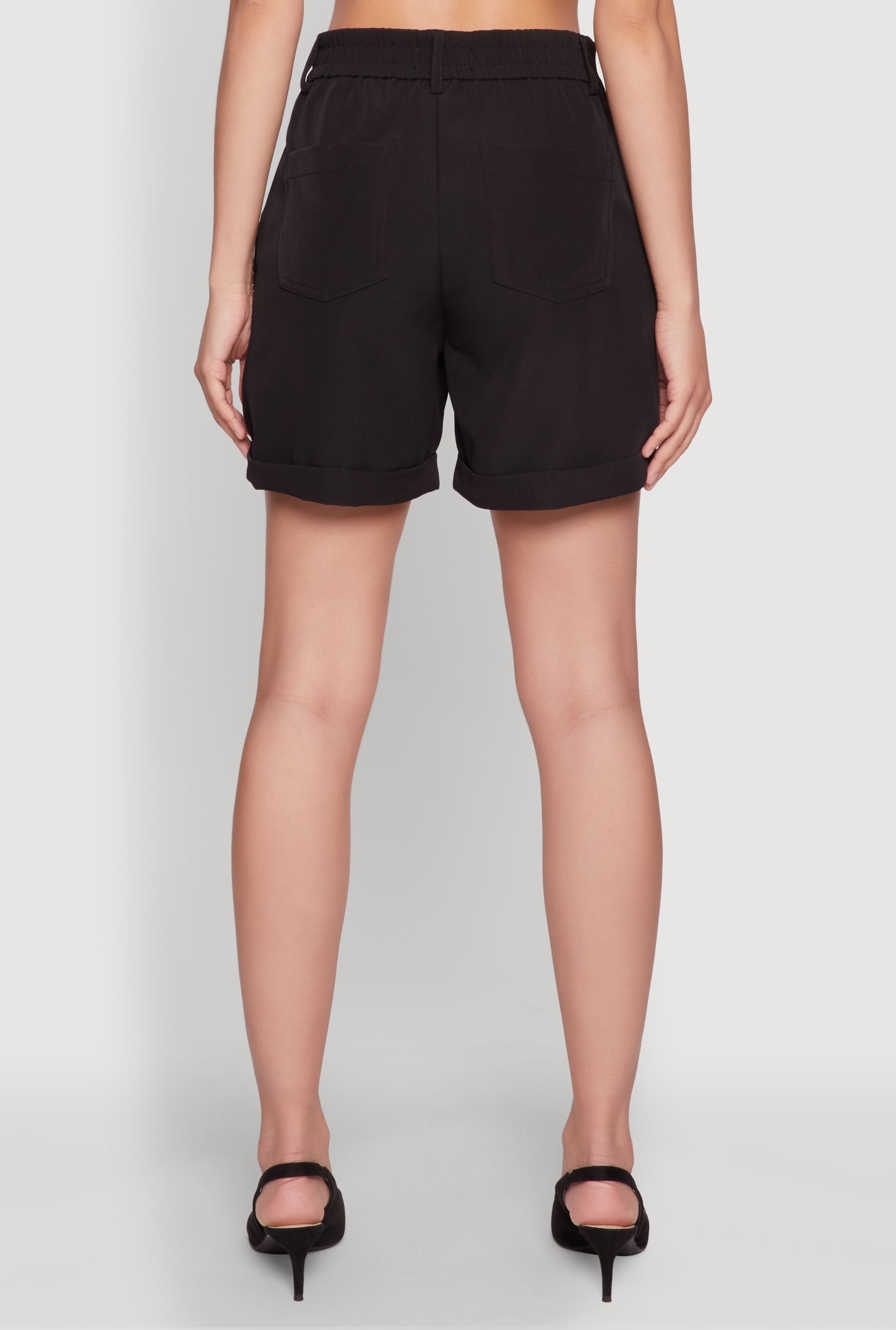 Chain Detail Tailored Shorts
