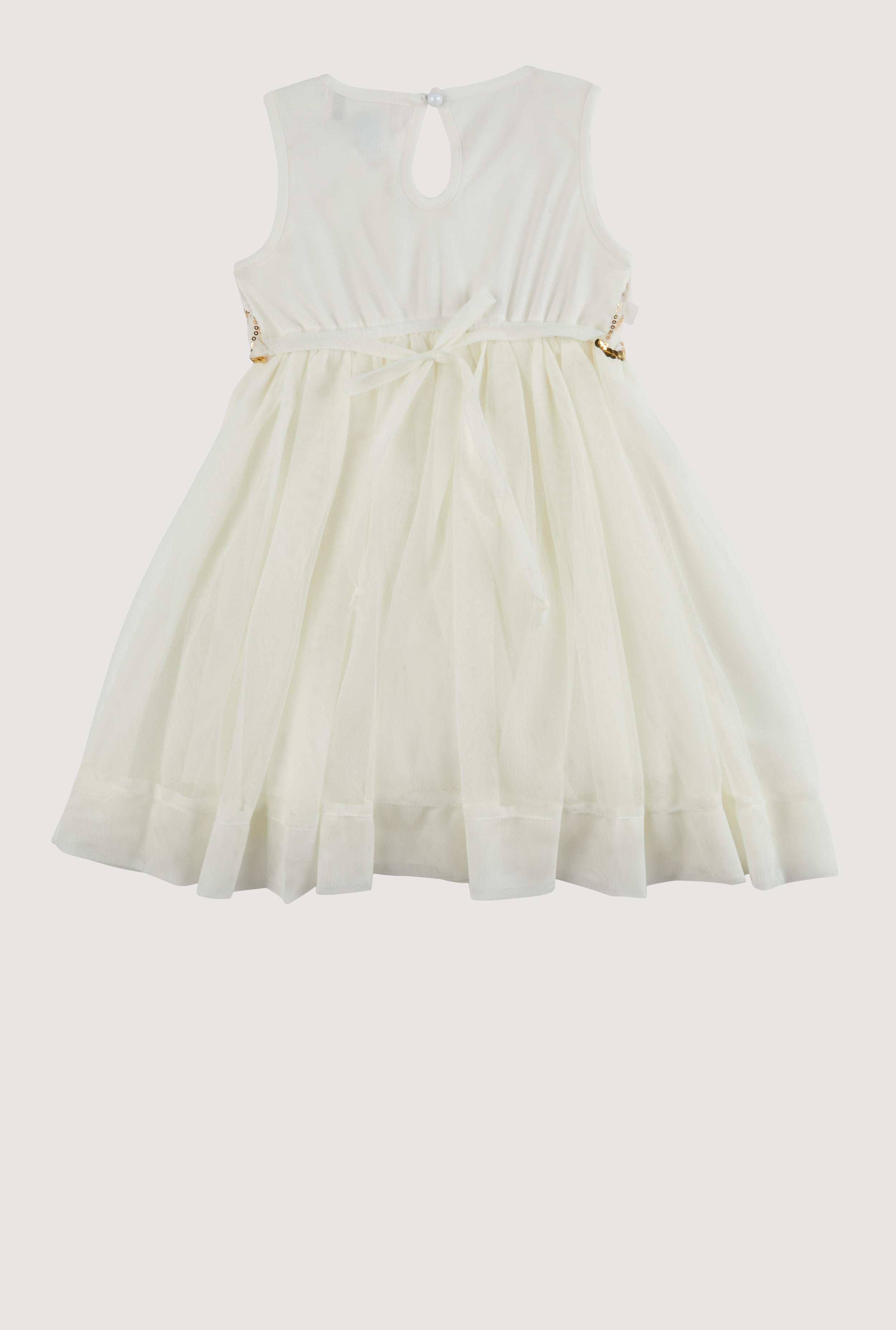 Toddler Girls Sequin Flower Detail Tulle Dress
