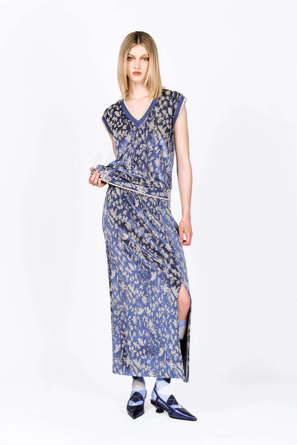 Bluebell Velour Vest