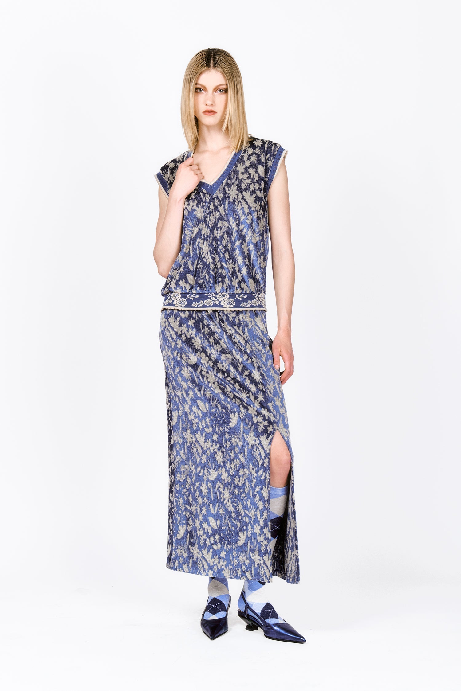 Bluebell Velour Vest