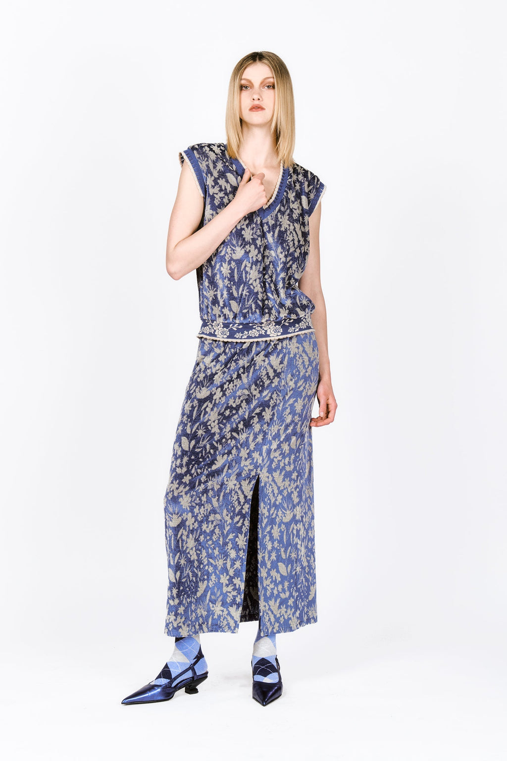 Bluebell Velour Vest