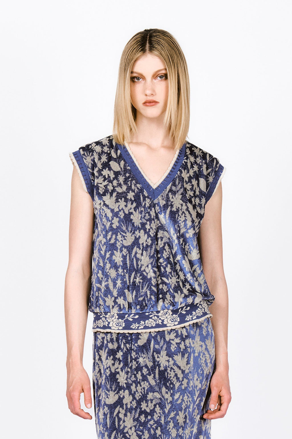 Bluebell Velour Vest