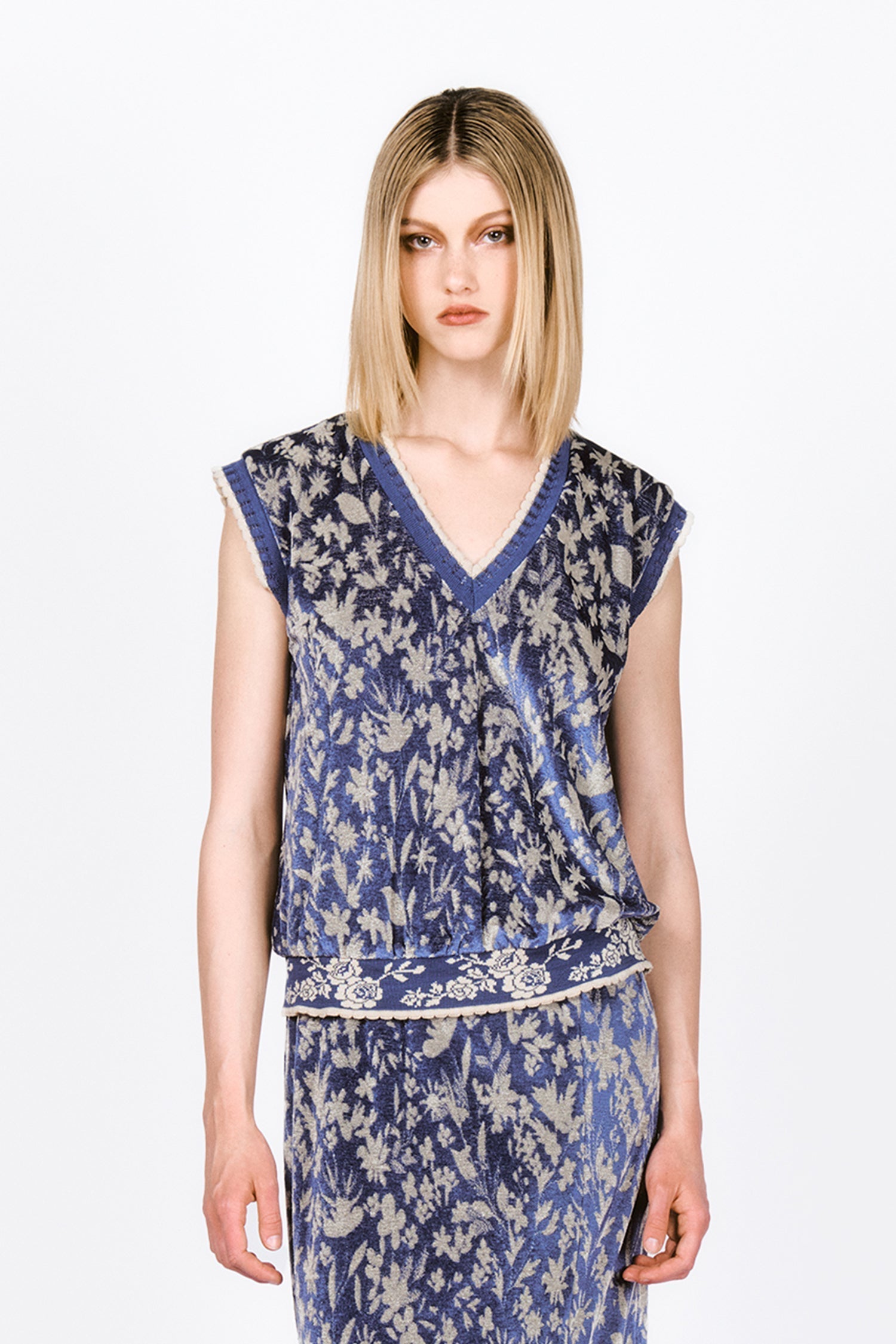 Bluebell Velour Vest