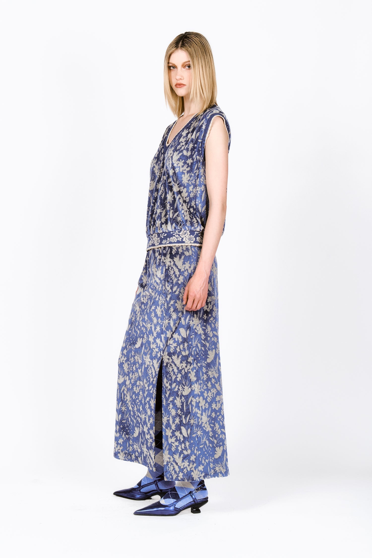 Bluebell Velour Vest