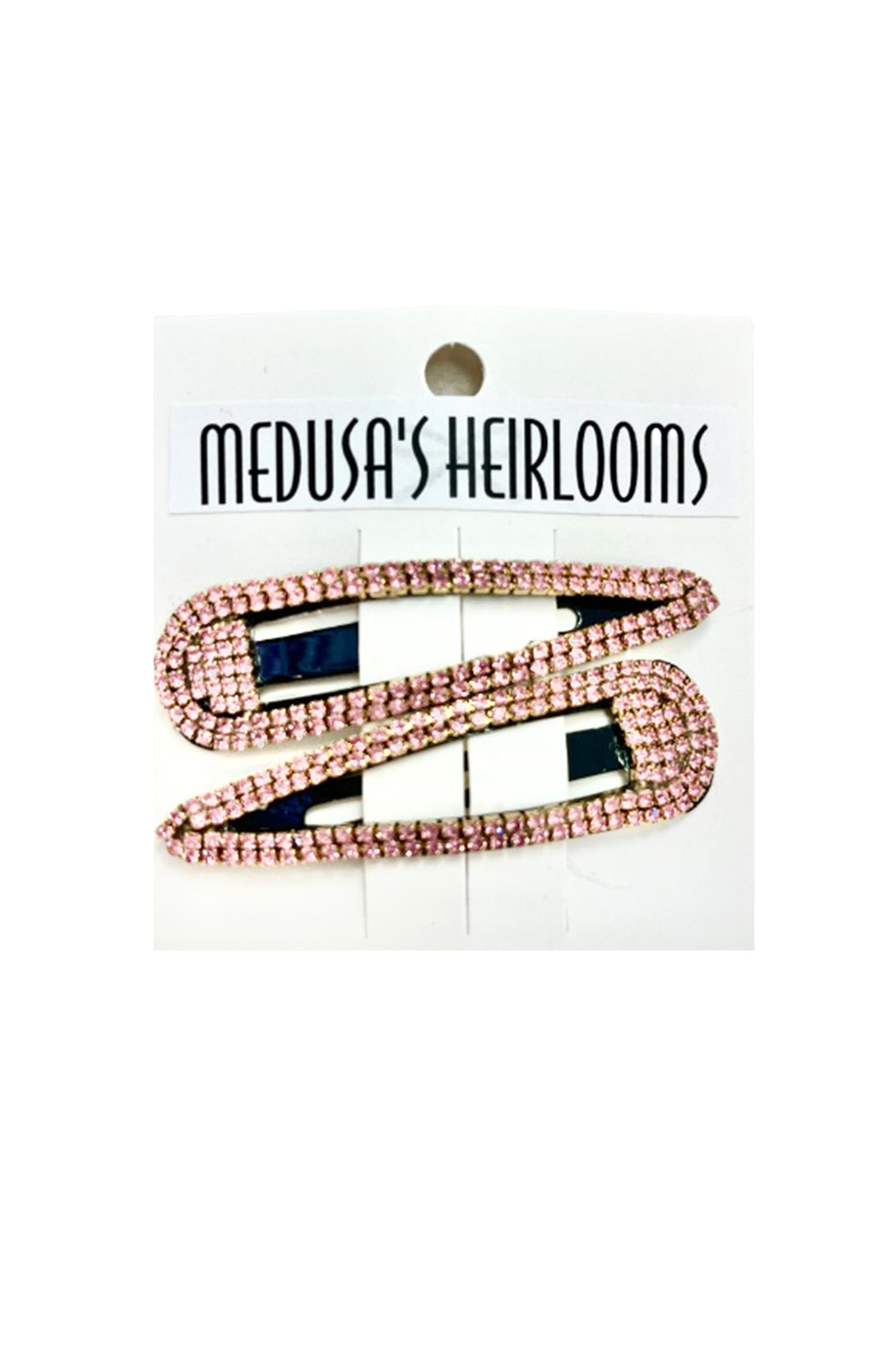 Crystal Snap Clip Pink