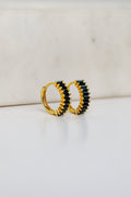 FINAL SALE - London Rhinestone Mini Hoop Earrings
