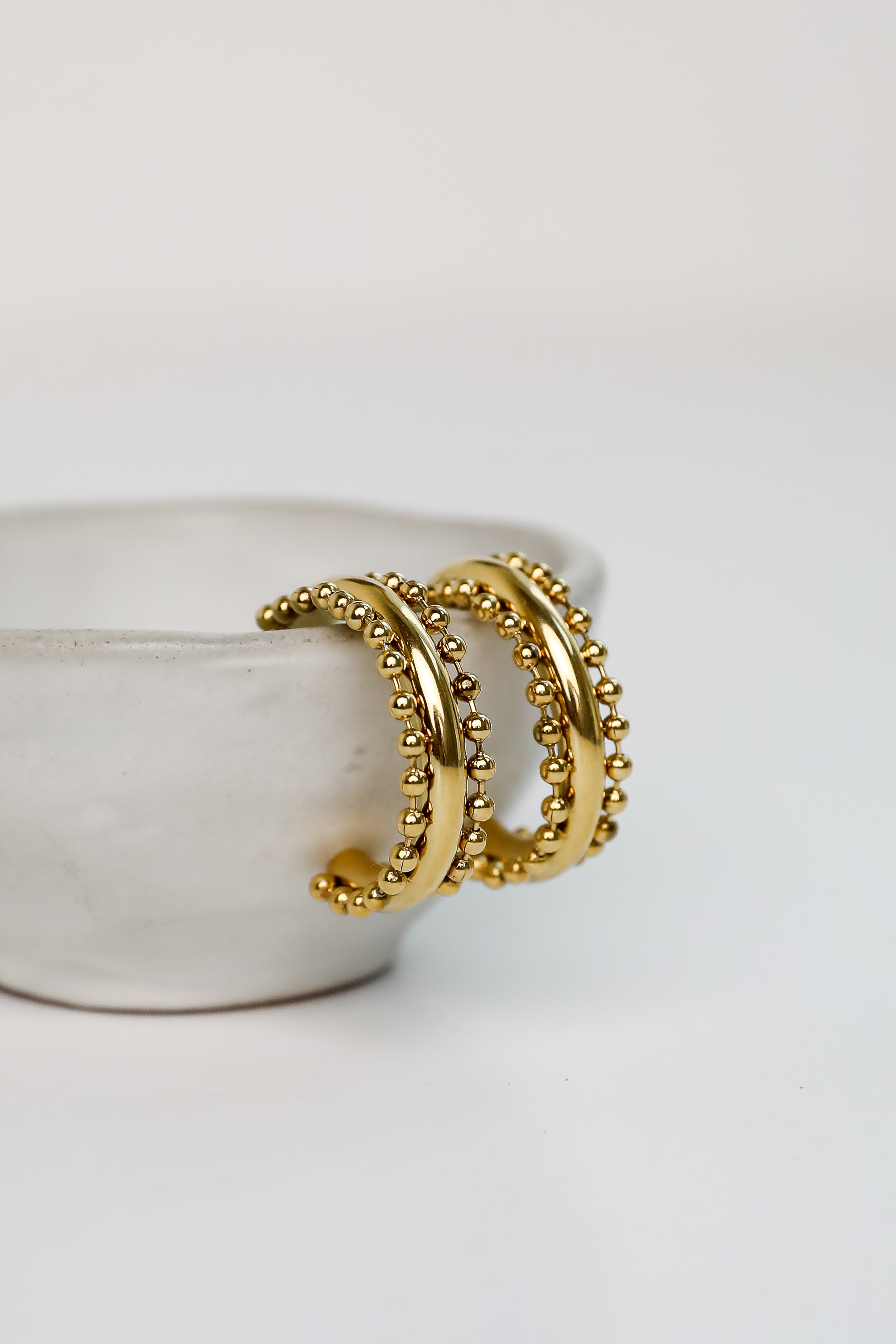 FINAL SALE - Paige Gold Hoop Earrings