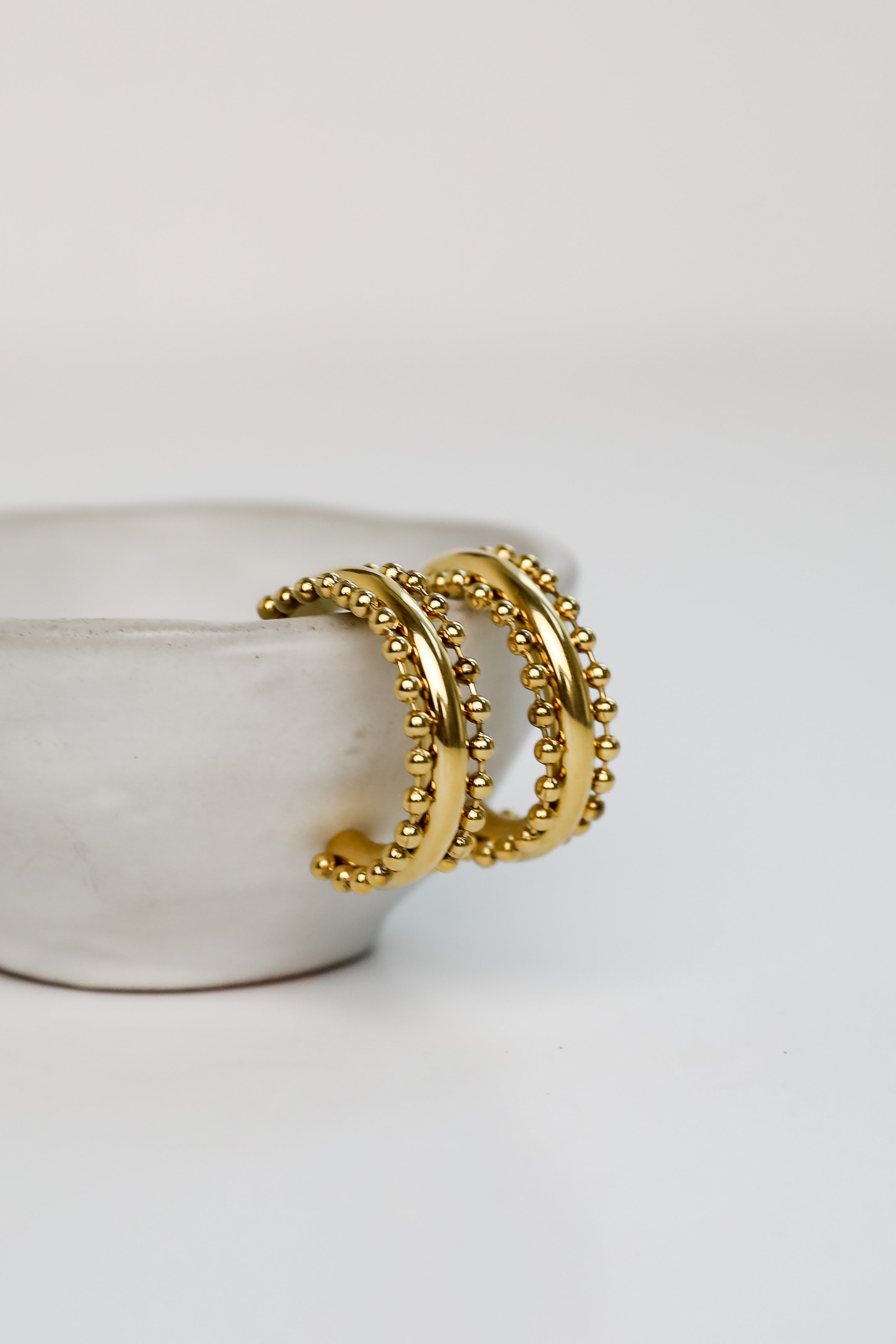 FINAL SALE - Paige Gold Hoop Earrings