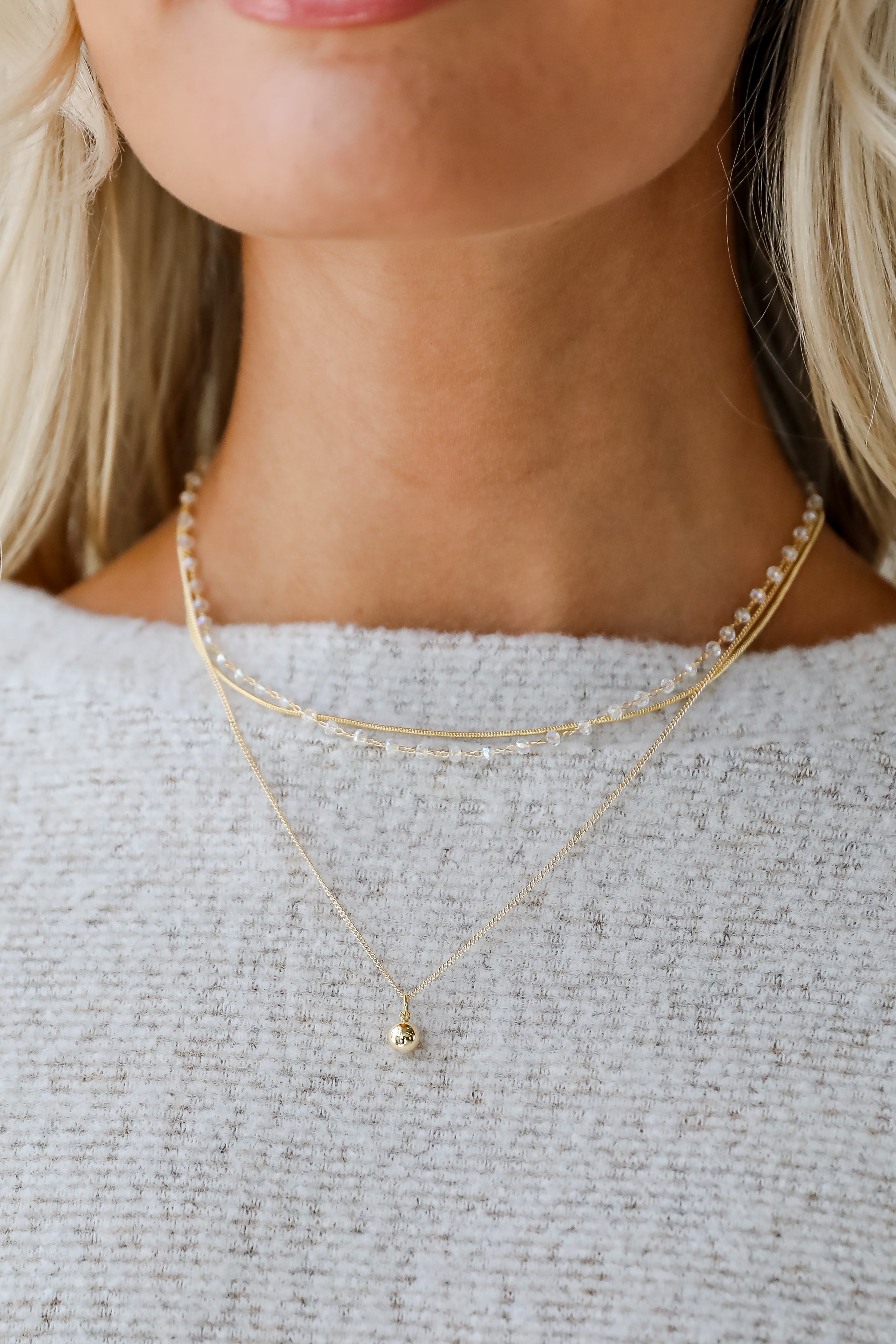 FINAL SALE - Reagan Layered Chain Necklace