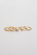 FINAL SALE - Aspen Gold Rhinestone Ring Set