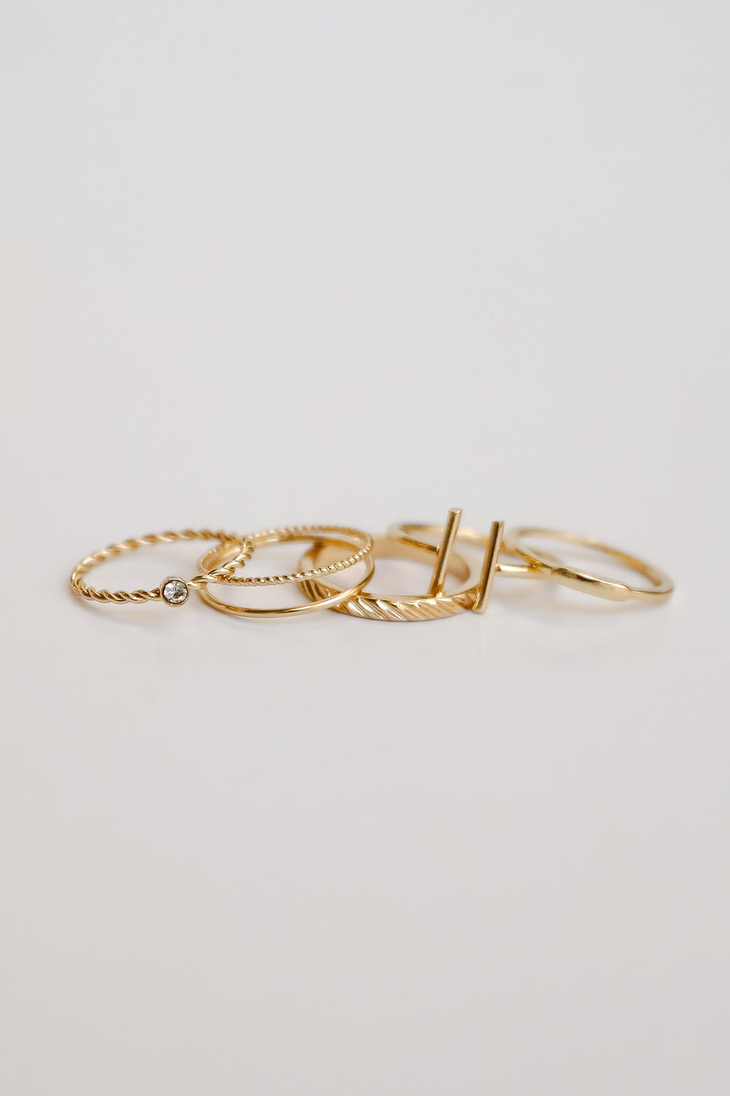 FINAL SALE - Diana Gold Ring Set