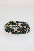 FINAL SALE - Samantha Green Beaded Bracelet Set
