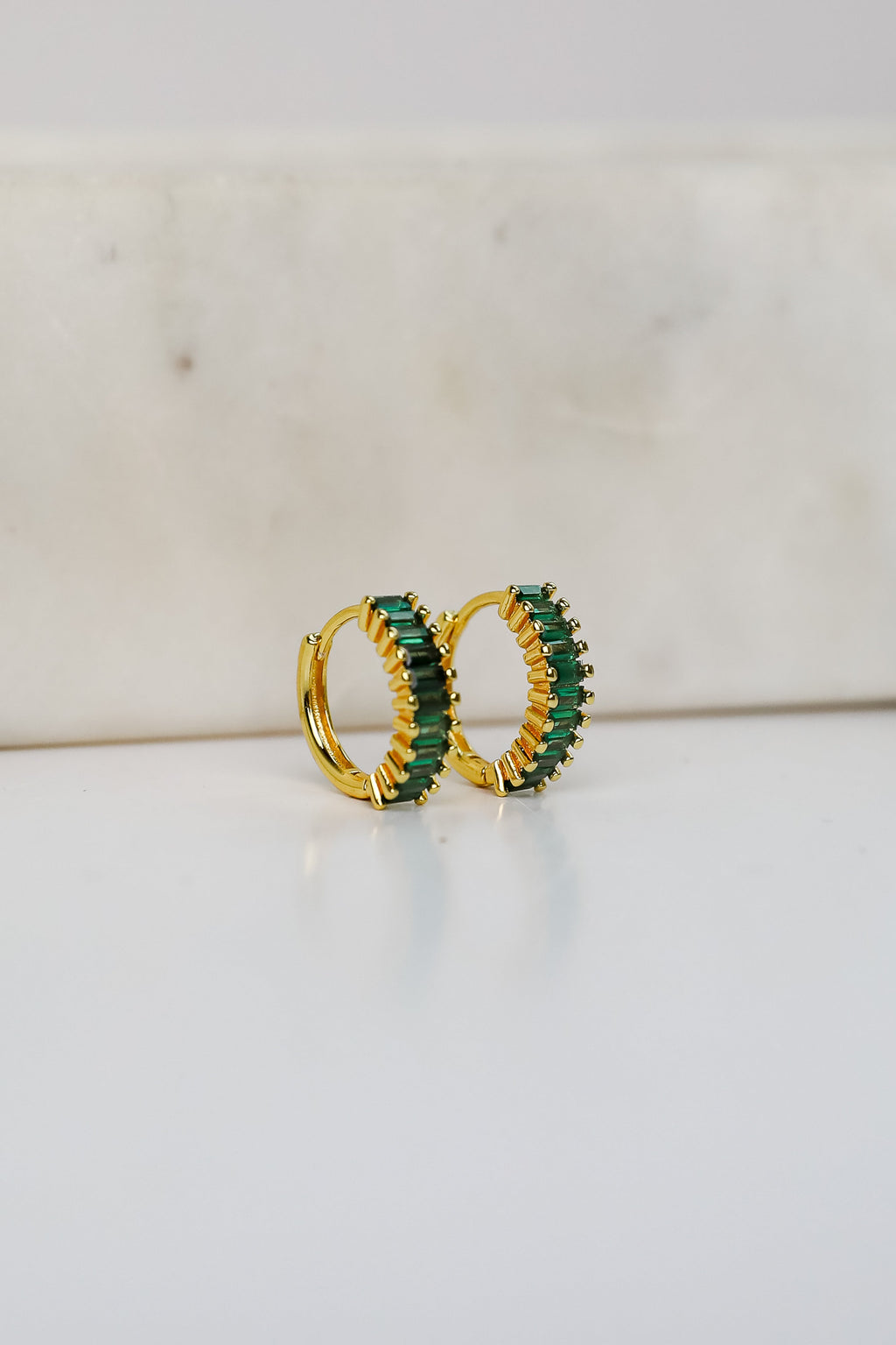 FINAL SALE - London Rhinestone Mini Hoop Earrings