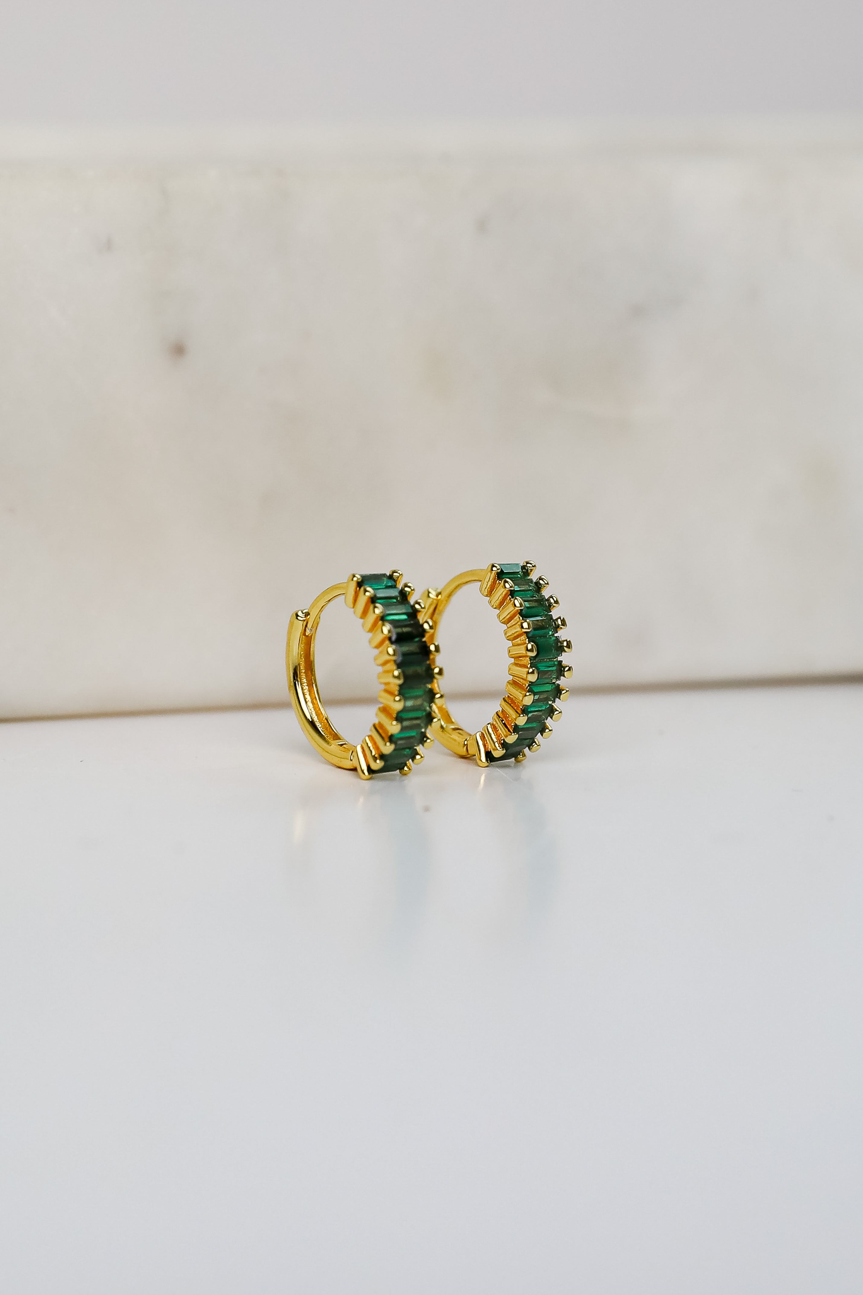FINAL SALE - London Rhinestone Mini Hoop Earrings