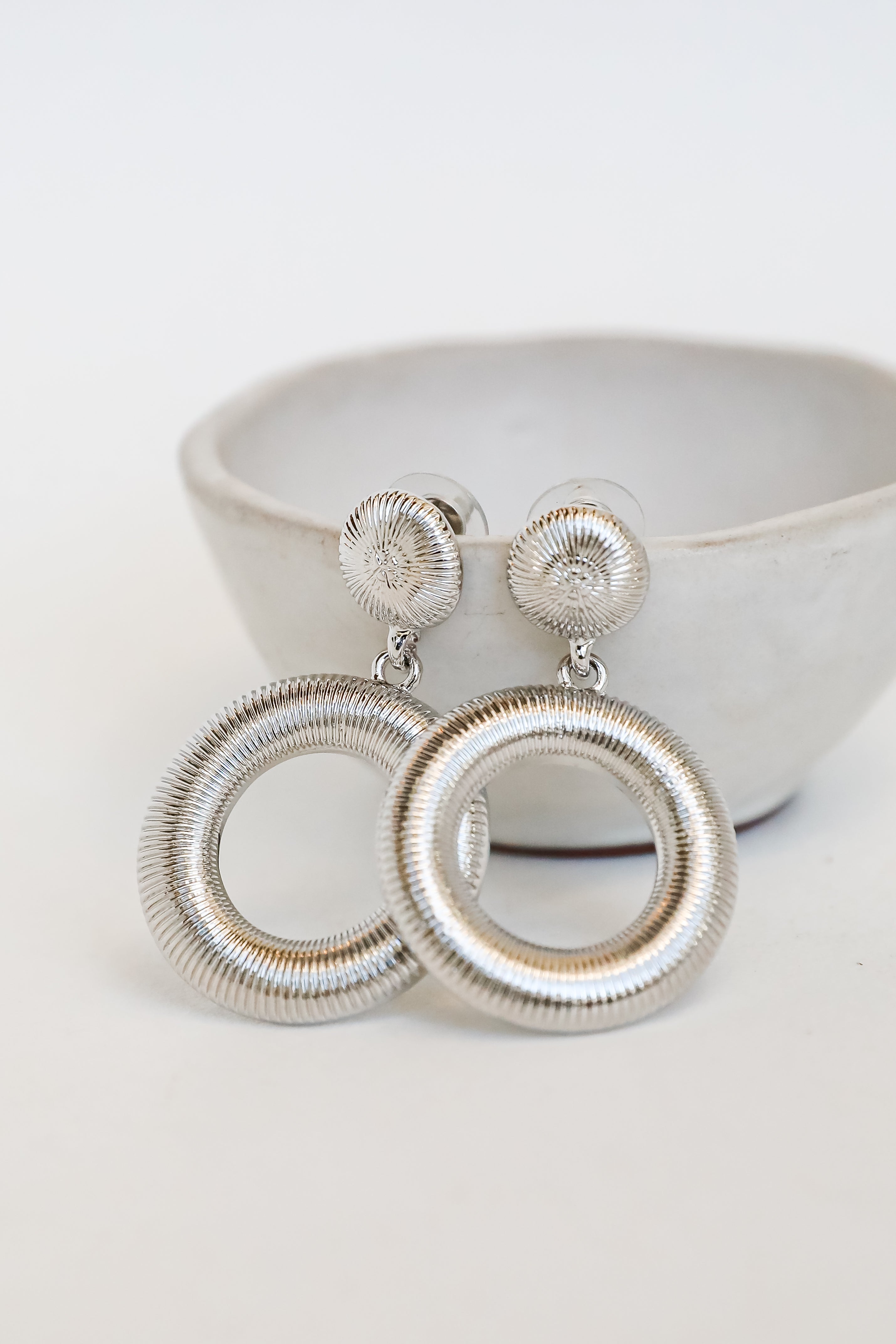 FINAL SALE - Lilly Circle Drop Earrings